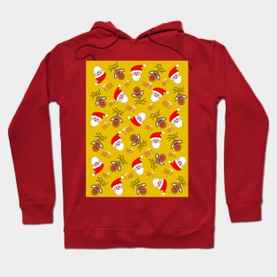 CHRISTMAS Holiday Santa And Reindeer Hoodie